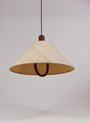 Domus Danish Modern Teak Pendant Lamp, Denmark, 1970s-MWV-2023315