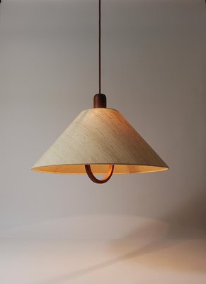 Domus Danish Modern Teak Pendant Lamp, Denmark, 1970s-MWV-2023315