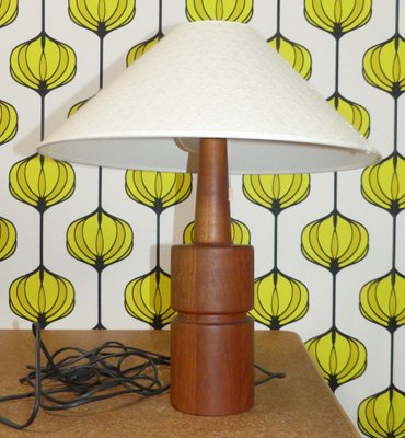 Domus Table Lamp in Teak, 1960s-AFE-1735318