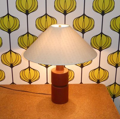 Domus Table Lamp in Teak, 1960s-AFE-1735318