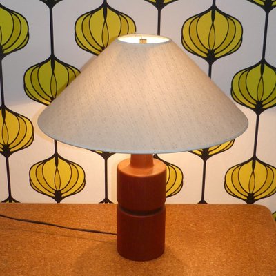 Domus Table Lamp in Teak, 1960s-AFE-1735318