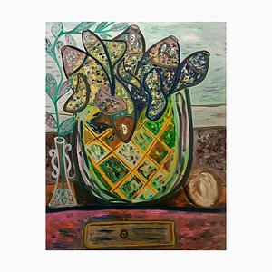 Dondi Schwartz, Basket of Fish, 2021, Oil on Canvas-CHG-2025909