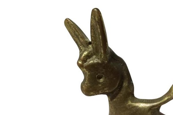 Donkey Figure in Brass by Walter Bosse-FYZ-1322687