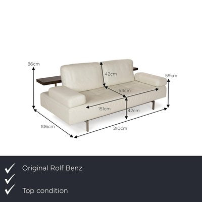 Dono 6100 Leather 3-Seater Sofa from Rolf Benz-RQW-2028441