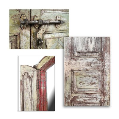 Door in Patinated Wood-NQ-625005