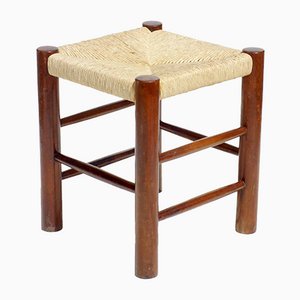 Dordogne Wicker Stool by Charlotte Perriand for Robert Sentou, 1960s-GKB-1073154