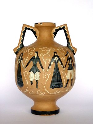 Dorgali Sardinia Ceramic Vase by Paolo Loddo, 1950s-GKB-840574