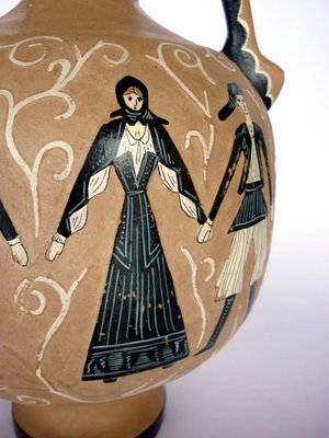 Dorgali Sardinia Ceramic Vase by Paolo Loddo, 1950s-GKB-840574