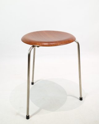 Dot Stools Model 3170 in Teak by Arne Jacobsen for Fritz Hansen, 1950s, Set of 2-UY-2027289