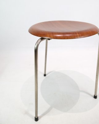 Dot Stools Model 3170 in Teak by Arne Jacobsen for Fritz Hansen, 1950s, Set of 2-UY-2027289