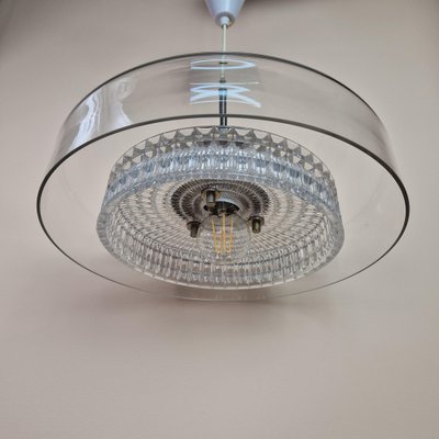 Double Glass Shade Pendant Lamp by Carl Fagerlund for Orrefors, 1960s-ZPB-1817785