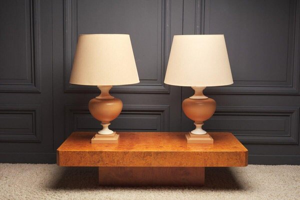 Double Patina Resin Lamps, Set of 2-QKG-1801641