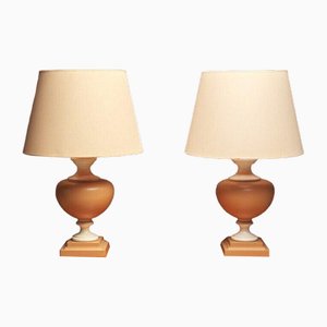 Double Patina Resin Lamps, Set of 2-QKG-1801641