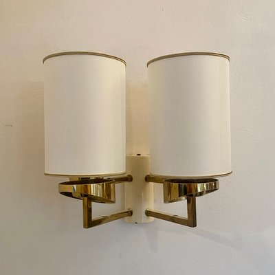 Double Sconce in Brass, 1960s-CQE-1166511