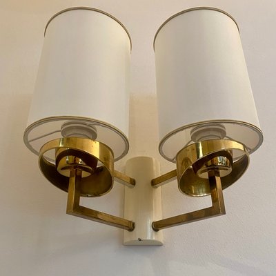 Double Sconce in Brass, 1960s-CQE-1166511