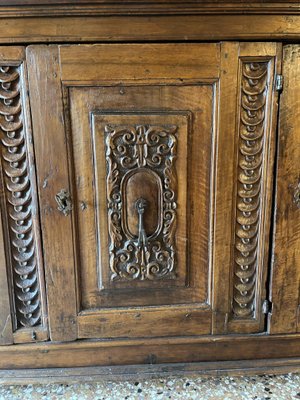 Double Sideboard in Walnut Wood, Tuscany, Late 16th Century-MLN-2025930