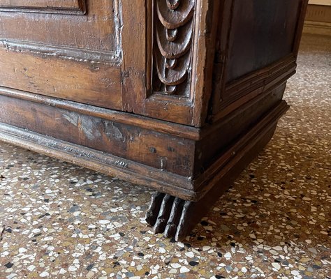 Double Sideboard in Walnut Wood, Tuscany, Late 16th Century-MLN-2025930