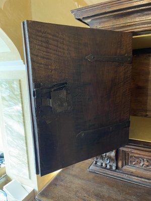 Double Sideboard in Walnut Wood, Tuscany, Late 16th Century-MLN-2025930