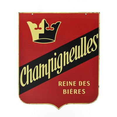 Double-Sided Enamel Sign from Champigneulles-NQ-1706846