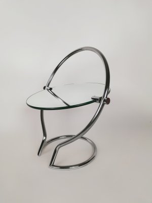 Double Sided Table Mirror in Chromed Metal by Giotto Stoppino, Italy, 1970s-UIW-1421329