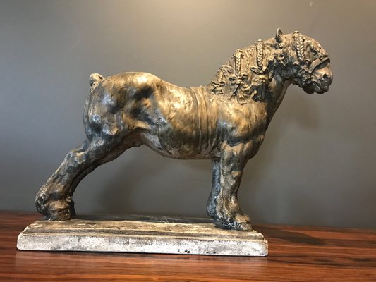 Draft Horse Sculpture by Domien Ingels, 1930s-XQY-753191