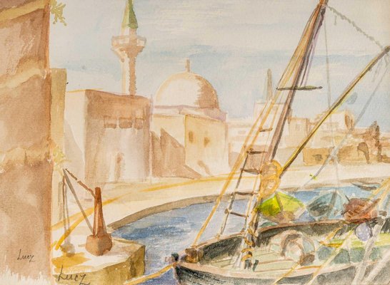 Drawing View of an Oriental Port-WFS-893155