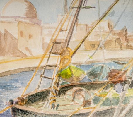 Drawing View of an Oriental Port-WFS-893155