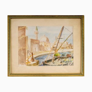 Drawing View of an Oriental Port-WFS-893155