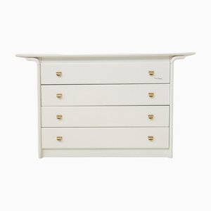 Dresser in White Lacquered Wood by Pierre Cardin With Original Signature-RCE-1189062