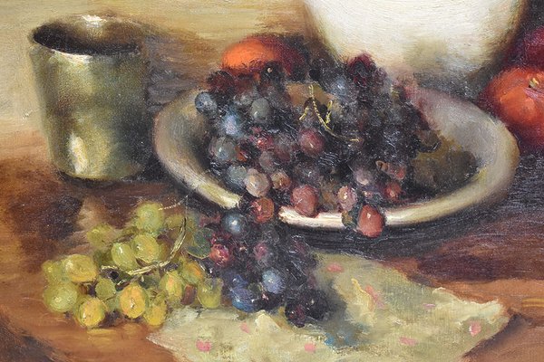 Dreyfus Marcel, Still Life With Fruit, 20th-century, Oil on Canvas, Framed-YVI-1279446