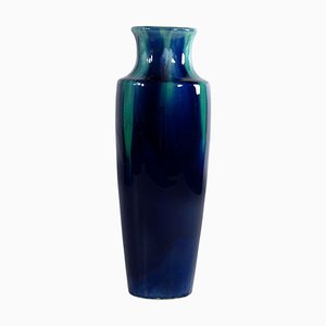 Drip Glazed Cobalt Ceramic Vase from Mons, 1920s-GIW-1793668