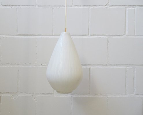 Drop Shape Glass Pendant Lamp, 1950s-BLG-1319927