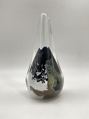 Drop-Shaped Paperweight in Art Glass, 1980s-CZ-1816098