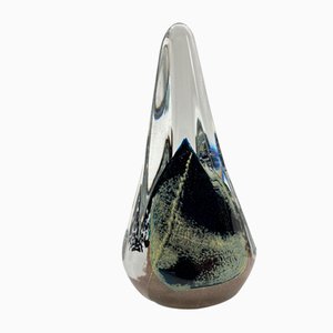 Drop-Shaped Paperweight in Art Glass, 1980s-CZ-1816098