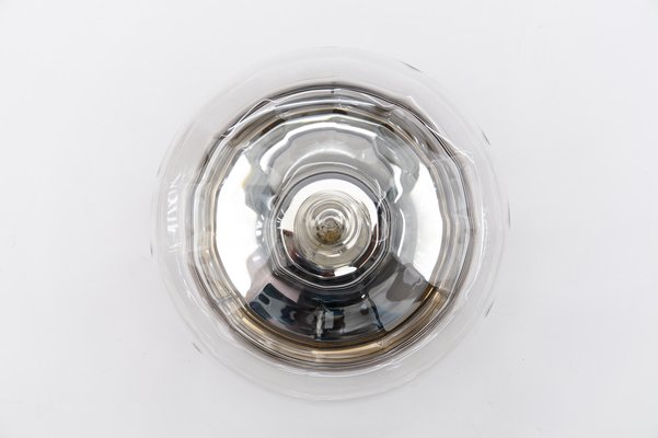 Drop-Shaped Smoked Glass Flush Mount, Germany, 1960s-KQB-1816714