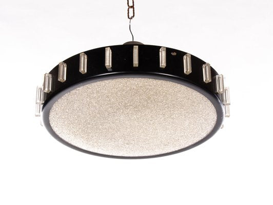 Drum Flush Mount Chandelier in the Style of Stilnovo, Italy, 1950s-DEK-780528