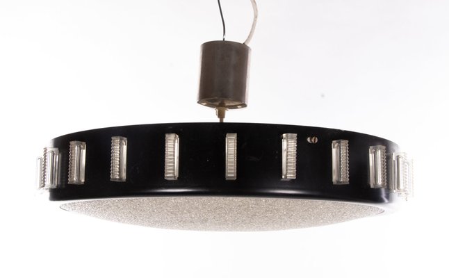 Drum Flush Mount Chandelier in the Style of Stilnovo, Italy, 1950s-DEK-780528