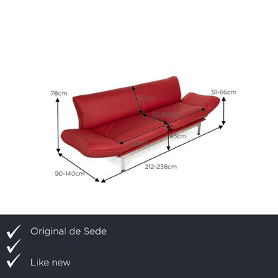 DS 140 Two-Seater Sofa in Vegan Leather from De Sede-RQW-2016714