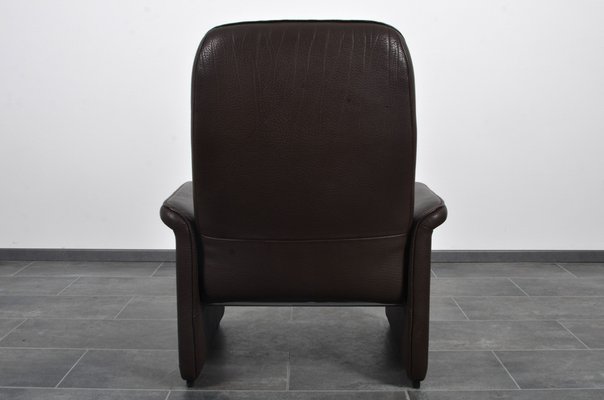 DS-50 Cigar Brown Neck Leather Chair from de Sede-IV-1279326