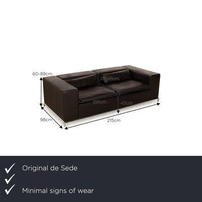 Ds 7 Leather 3-Seater Sofa from de Sede-RQW-2028439