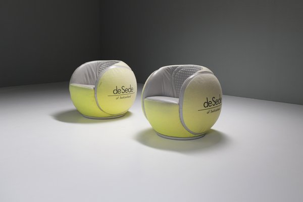 Ds 9100/01 Tennis Ball Chairs by de Sede Swiss for Wta Zurich Open, 1985, Set of 2-ZXL-1726329