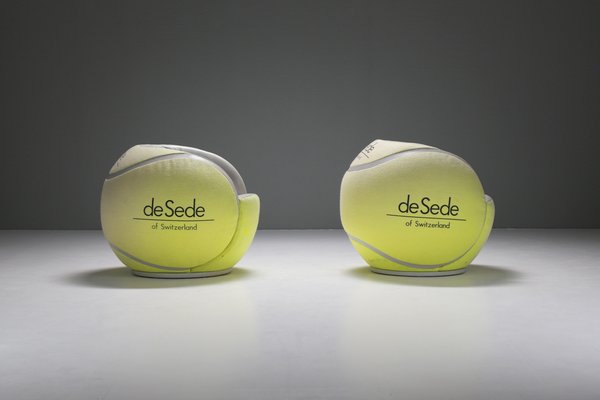 Ds 9100/01 Tennis Ball Chairs by de Sede Swiss for Wta Zurich Open, 1985, Set of 2-ZXL-1726329