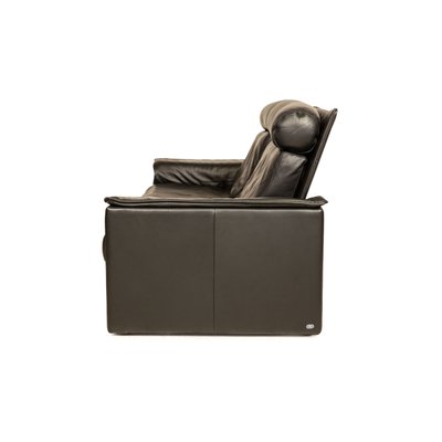 DS331 3-Seater Sofa in Black Leather from de Sede-RQW-1748100