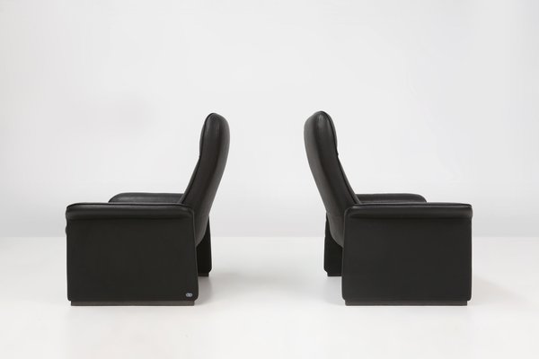 Ds50 Lounge Chair in Black Leather from de Sede, Switzerland, 1980s-YSY-2012613