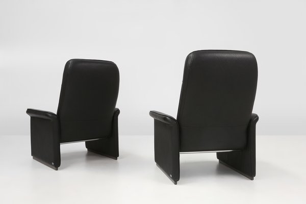 Ds50 Lounge Chair in Black Leather from de Sede, Switzerland, 1980s-YSY-2012613