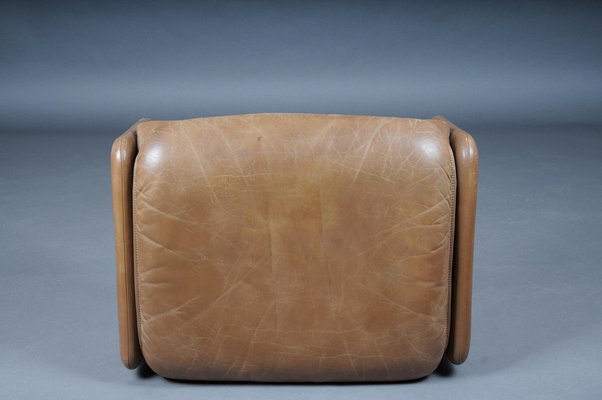 DS50 Lounge Chair & Ottoman in Leather from de Sede, Switzerland, 1970s, Set of 2-FLW-1402019