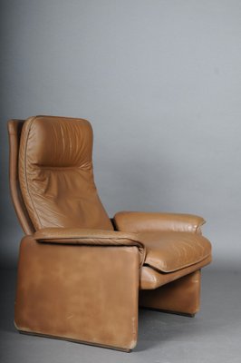 DS50 Lounge Chair & Ottoman in Leather from de Sede, Switzerland, 1970s, Set of 2-FLW-1402019