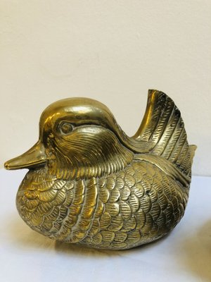 Ducks in Brass, 1950s, Set of 2-RZY-1276769