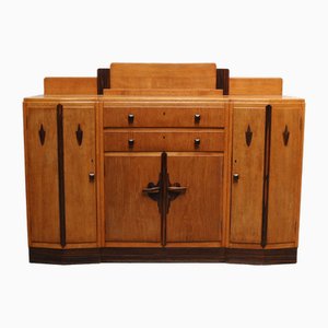 Dutch Art Deco Amsterdam School Credenza / Sideboard in European Oak, 1920-WIP-2041777