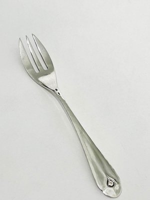 Dutch Art Deco Silver Cake Forks by W. Hooijkaas, 1920s, Set of 6-UCH-1224336